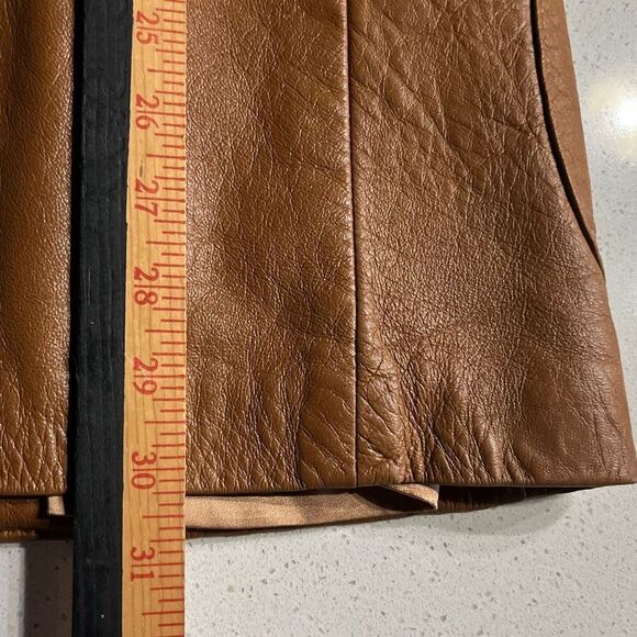 70’s Vintage Grais Angel Skin Cabretta Brown Leather Coat Jacket USA | Men’s 40 - Picture 6 of 6